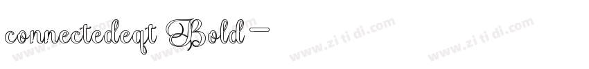 connectedeqt Bold字体转换